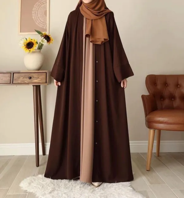 front open abaya